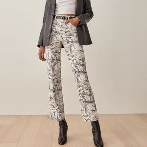 REFORMATION Oasis High Rise Straight Jeans 25 NWT